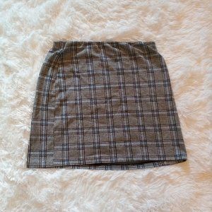 H&M Plaid Mini Skirt